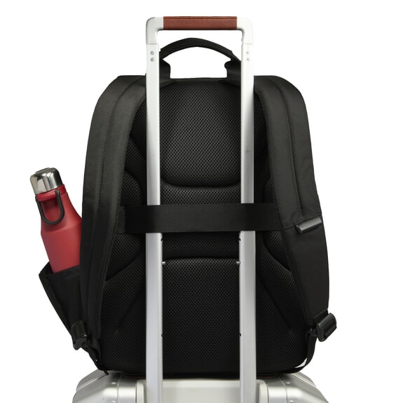 COLLEZIONE SMART BUSINESS 15,6-Zoll-Laptop-Rucksack aus Stoff Schwarz - PC-Rucks&auml;cke