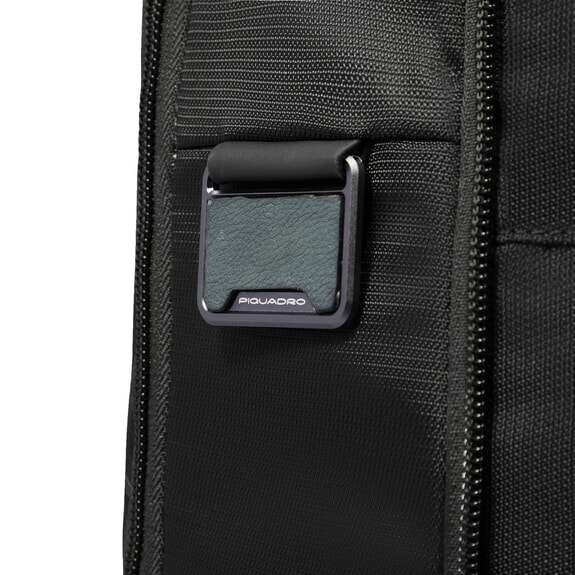 WOLLEM 14-Zoll-Laptop-Rucksack aus Ledermix Schwarz - PC-Rucks&auml;cke