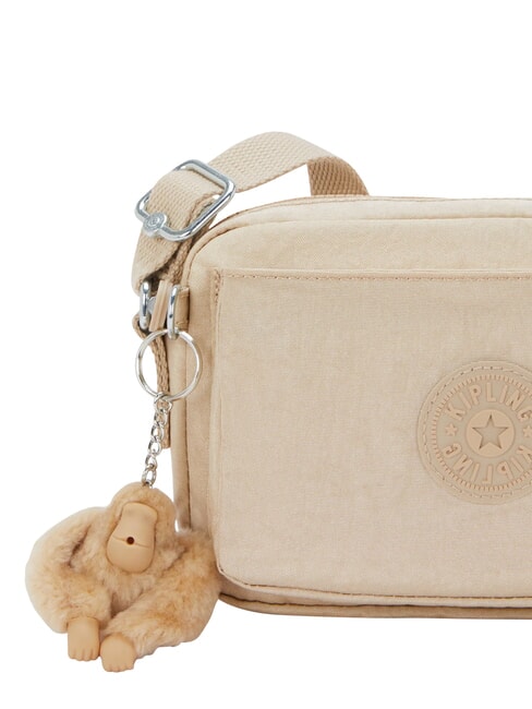 ABANU S Schultertasche glitzerndes Beige - Damentaschen