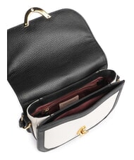 COCCINELLE CAMPIONARIO - DEW BICOLOR Mini-Schultertasche aus Leder wei&szlig;/schwarz - Damentaschen - 3