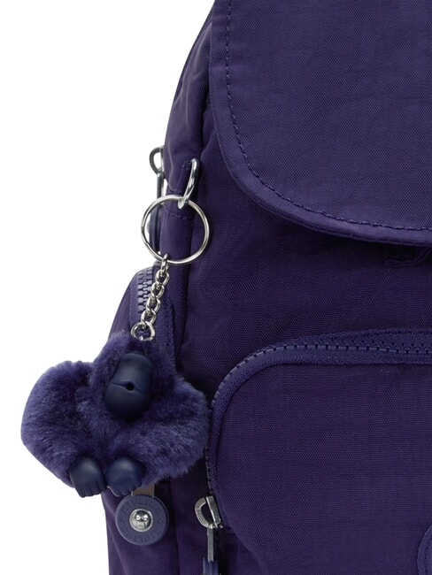 CITY ZIP MINI Kleiner Rucksack mit Klappe Dunkelblau - Damentaschen