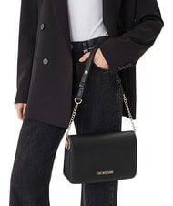 LOVE MOSCHINO CHUNKY TAB Umh&auml;ngetasche Schwarz - Damentaschen - 2