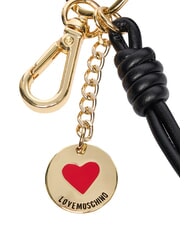 LOVE MOSCHINO CHARMS Schl&uuml;sselanh&auml;nger mit Metalllogo schwarz/rot/schwarz - Schl&uuml;sselanh&auml;nger und Schl&uuml;sseletuis - 4