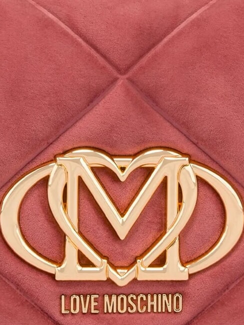 EMBOSSED Schultertasche, doppelt tragbar Altrosa - Damentaschen