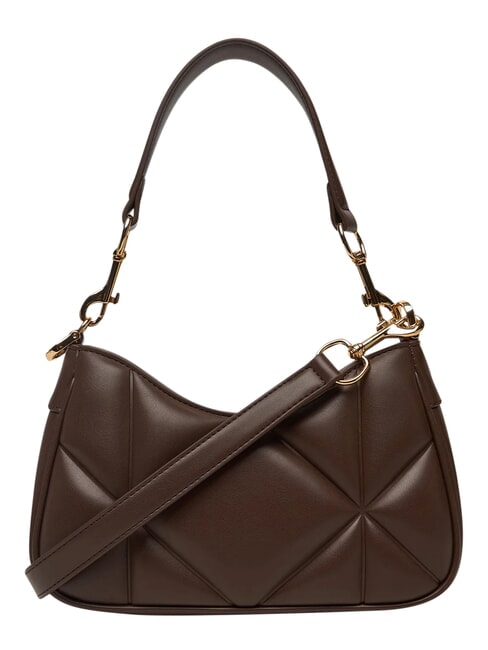 EMBOSSED Umh&auml;ngetasche, mit Schultergurt Schokolade - Damentaschen