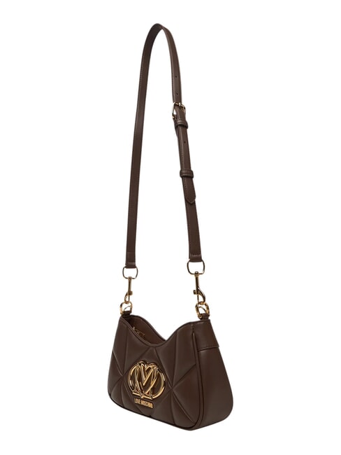 EMBOSSED Umh&auml;ngetasche, mit Schultergurt Schokolade - Damentaschen