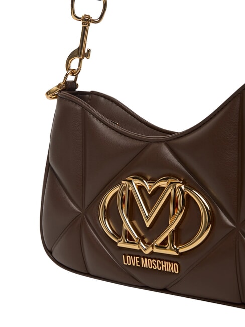 EMBOSSED Umh&auml;ngetasche, mit Schultergurt Schokolade - Damentaschen