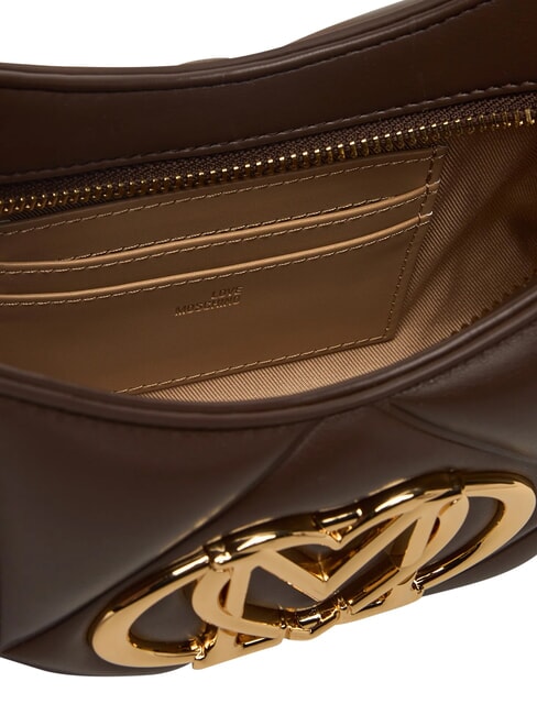 EMBOSSED Umh&auml;ngetasche, mit Schultergurt Schokolade - Damentaschen