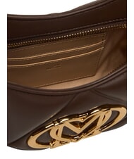 LOVE MOSCHINO EMBOSSED Umh&auml;ngetasche, mit Schultergurt Schokolade - Damentaschen - 6