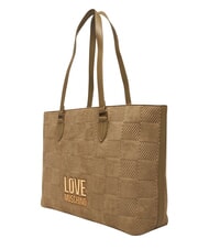 LOVE MOSCHINO PATCHY Einkaufstasche, Umh&auml;ngetasche Sand - Damentaschen - 3