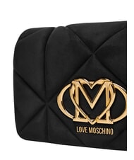 LOVE MOSCHINO EMBOSSED Schultertasche, doppelt tragbar Schwarz - Damentaschen - 5