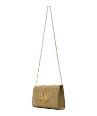 LOVE MOSCHINO PATCHY Clutch mit Kette Sand - Damentaschen - 4