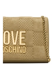 LOVE MOSCHINO PATCHY Clutch mit Kette Sand - Damentaschen - 5