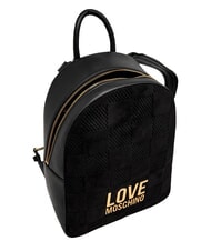 LOVE MOSCHINO PATCHY Rucksack mit Logo Schwarz - Damentaschen - 5