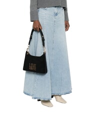 LOVE MOSCHINO PATCHY Umh&auml;ngetasche Schwarz - Damentaschen - 2