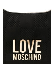 LOVE MOSCHINO PATCHY Umh&auml;ngetasche Schwarz - Damentaschen - 4