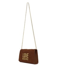 LOVE MOSCHINO PATCHY Clutch mit Kette Kamel2 - Damentaschen - 4