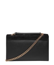 LOVE MOSCHINO PATCHY Schultertasche mit Kette Schwarz - Damentaschen - 4