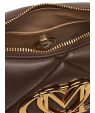 LOVE MOSCHINO EMBOSSED Mini-Schultertasche Schokolade - Damentaschen - 6