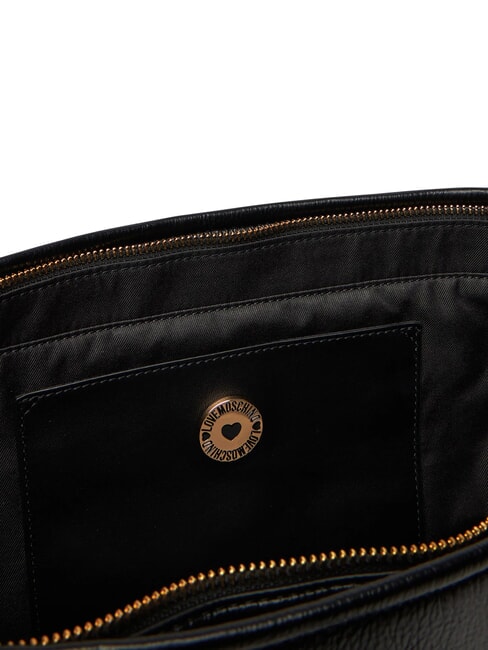 EMBOSSED Einkaufstasche, doppelt tragbar Schwarz - Damentaschen