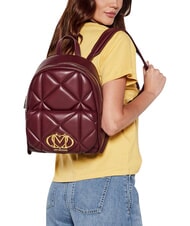 LOVE MOSCHINO EMBOSSED Rucksack mit Vordertasche - Damentaschen