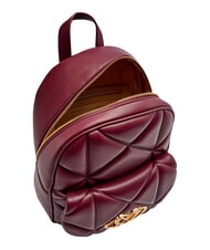 LOVE MOSCHINO EMBOSSED Rucksack mit Vordertasche Wein - Damentaschen - 4