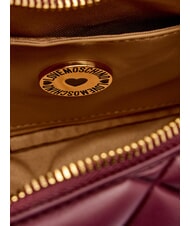 LOVE MOSCHINO EMBOSSED Schultertasche, doppelt tragbar Wein - Damentaschen - 8