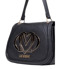 LOVE MOSCHINO LOGO Schultertasche mit Schultergurt Schwarz - Damentaschen - 4