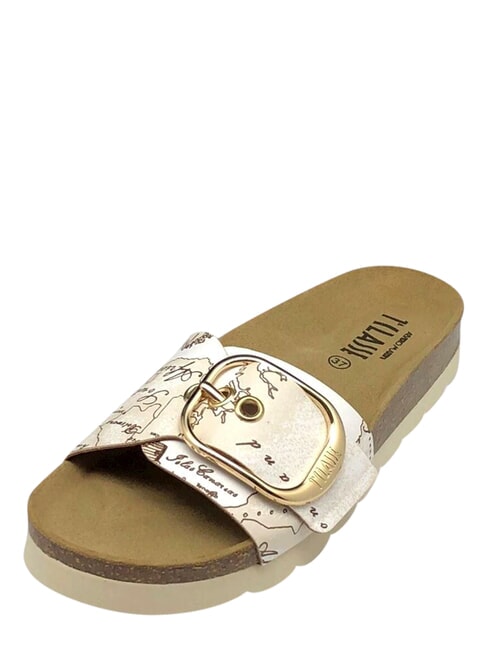GEO Strandpantoffeln Wei&szlig; - Damenschuhe