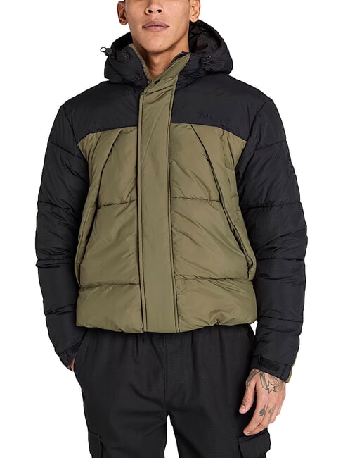 PUFFET Wasserabweisende Daunenjacke Schwarzer/Weinblatt - Daunenjacken f&uuml;r Herren