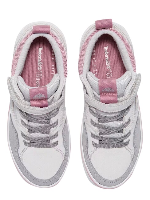 STONE JUMP MID Sneaker aus gemischtem Leder hellgraues Wildleder - Kinderschuhe