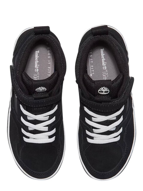 STONE JUMP MID Sneaker aus gemischtem Leder schwarzes Wildleder - Kinderschuhe