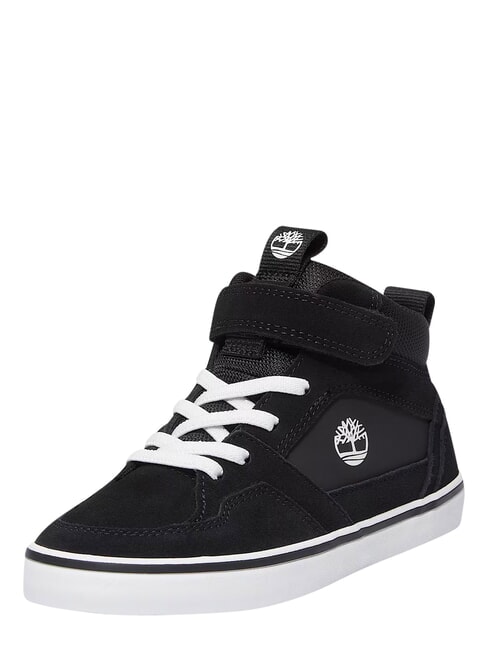 STONE JUMP MID Sneaker aus gemischtem Leder schwarzes Wildleder - Kinderschuhe