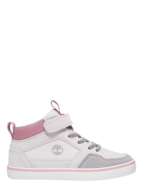 STONE JUMP MID Sneaker aus gemischtem Leder hellgraues Wildleder - Kinderschuhe