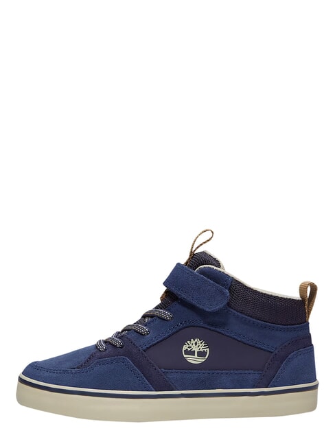 STONE JUMP MID Sneaker aus gemischtem Leder dunkelblau - Kinderschuhe