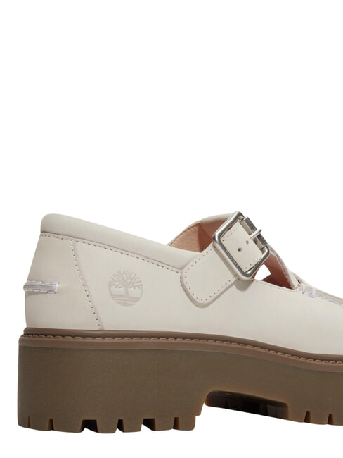 STONE STREET BUCKLE Plateauschuh aus Leder nat&uuml;rliches Nubukleder - Damenschuhe