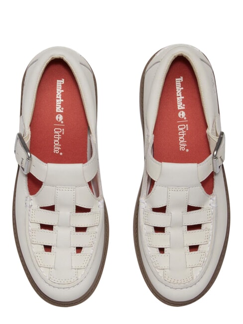 STONE STREET BUCKLE Plateauschuh aus Leder nat&uuml;rliches Nubukleder - Damenschuhe