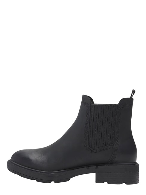 BRIMFIELD Niedrige Lederstiefeletten schwarzes Vollkorn - Damenschuhe