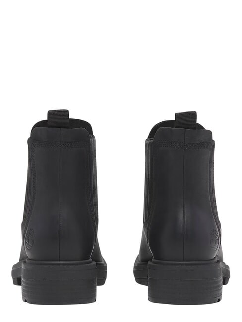 BRIMFIELD Niedrige Lederstiefeletten schwarzes Vollkorn - Damenschuhe