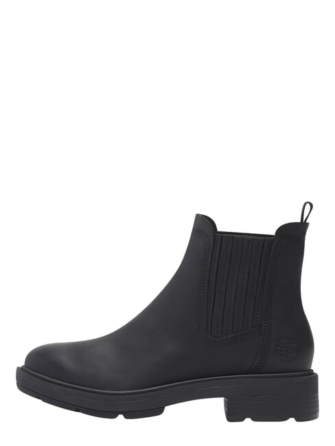 BRIMFIELD Niedrige Lederstiefeletten schwarzes Vollkorn - Damenschuhe