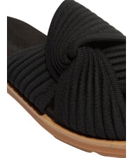TIMBERLAND CALISTA BAY Sandalen aus Ledermix schwarzer Strick - Damenschuhe - 7