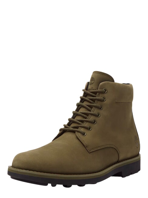 ALDEN BROOK Wasserdichter Lederstiefeletten dunkelolivfarbenes Nubukleder - Herrenschuhe