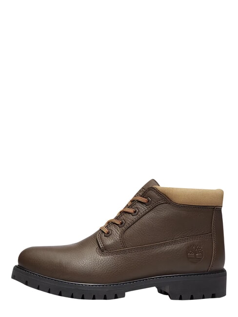 PREMIUM MID  Wasserdichte Lederstiefeletten dunkelbraun fg w olv - Herrenschuhe