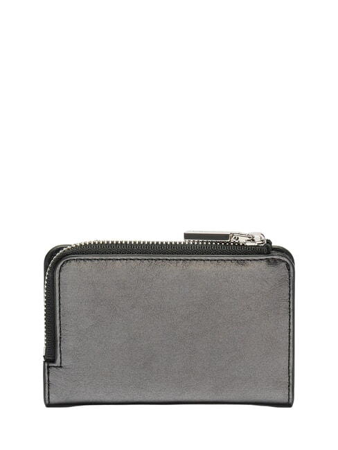 CAMPIONARIO - METALLIC PEPITA Ledergeldb&ouml;rse Schwarz - Brieftaschen Damen