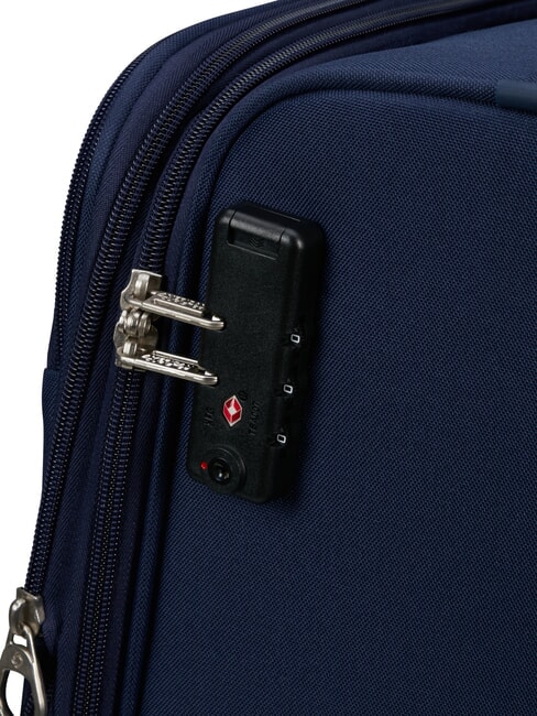 AIR WAVE Mittlerer Trolley, ausziehbar marineblau/orange - Halbharte Trolleys