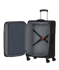 AMERICAN TOURISTER AIR WAVE Kabinen- + Mittel- + Gro&szlig;-Trolley-Set SCHWARZ ROT - Trolleyset - 3