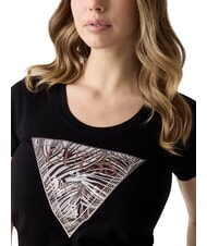GUESS ZEBRA TRIANGLE Kurzarm-T-Shirt jetbla - T-Shirts und Tops f&uuml;r Damen - 4