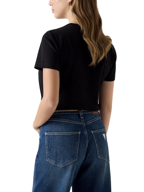 STUDS SCRIPT Kurzarm-T-Shirt jetbla - T-Shirts und Tops f&uuml;r Damen