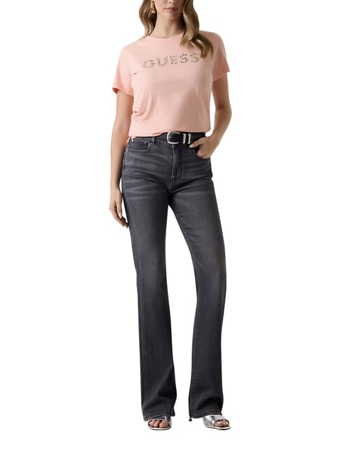 STUDS SCRIPT Kurzarm-T-Shirt Pfirsichcremes - T-Shirts und Tops f&uuml;r Damen