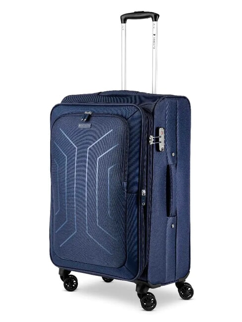 HEXA SOFT Mittlerer Trolley, ausziehbar blu navy - Halbharte Trolleys